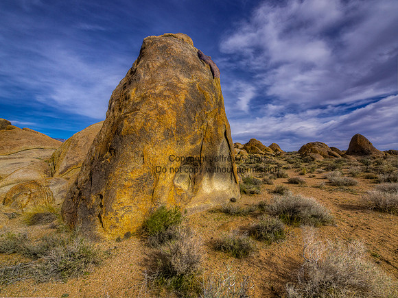 Ancient Granite. Alabama Hills, SE California